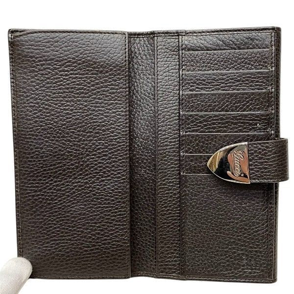 Gucci 231837 Brown Long Wallet Bifold Wallet Unisex