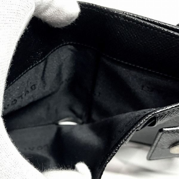 Bvlgari Bvlgari Leather Black Bifold Wallet Unisex