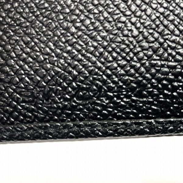 Bvlgari Bvlgari Leather Black Bifold Wallet Unisex