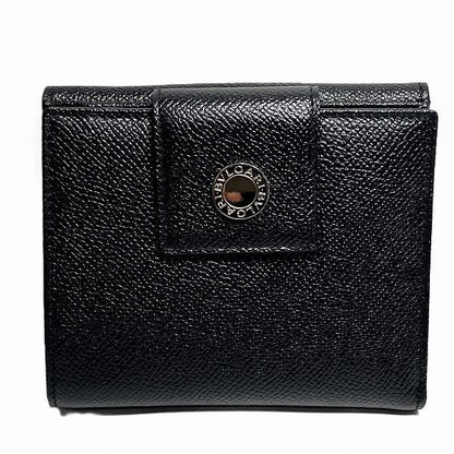 Bvlgari Bvlgari Leather Black Bifold Wallet Unisex