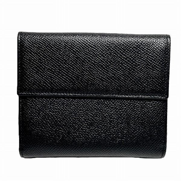 Bvlgari Bvlgari Leather Black Bifold Wallet Unisex