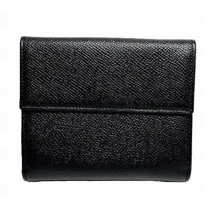 Bvlgari Bvlgari Leather Black Bifold Wallet Unisex