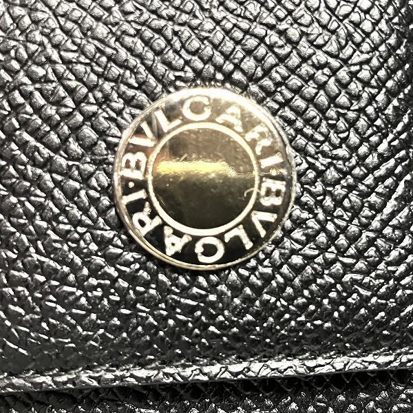 Bvlgari Bvlgari Leather Black Bifold Wallet Unisex