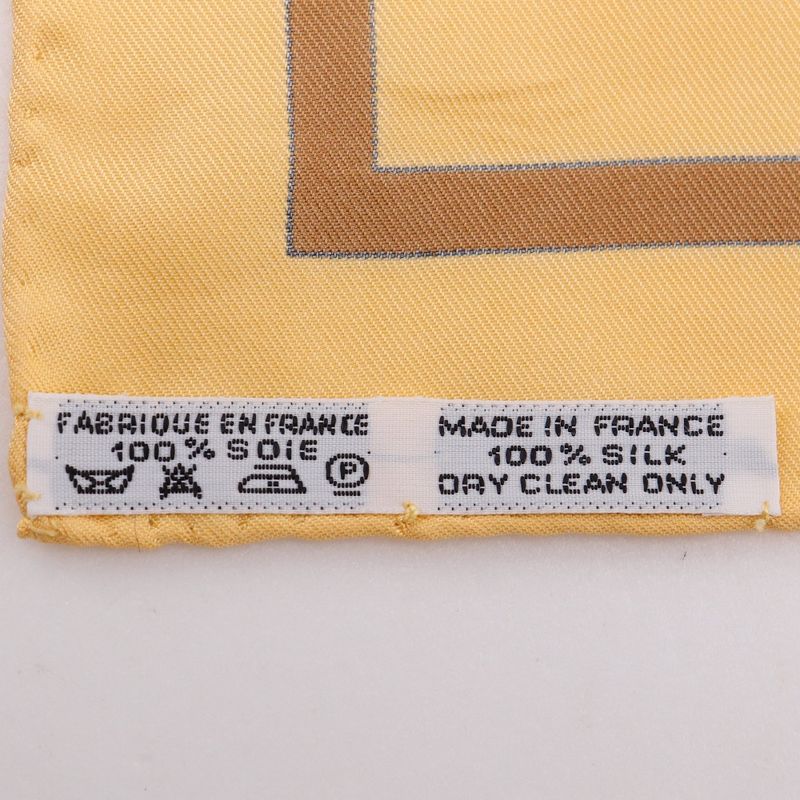 Hermes Kare90 Casse Noisette Nutcracker Silk Beige Women's Scarf
