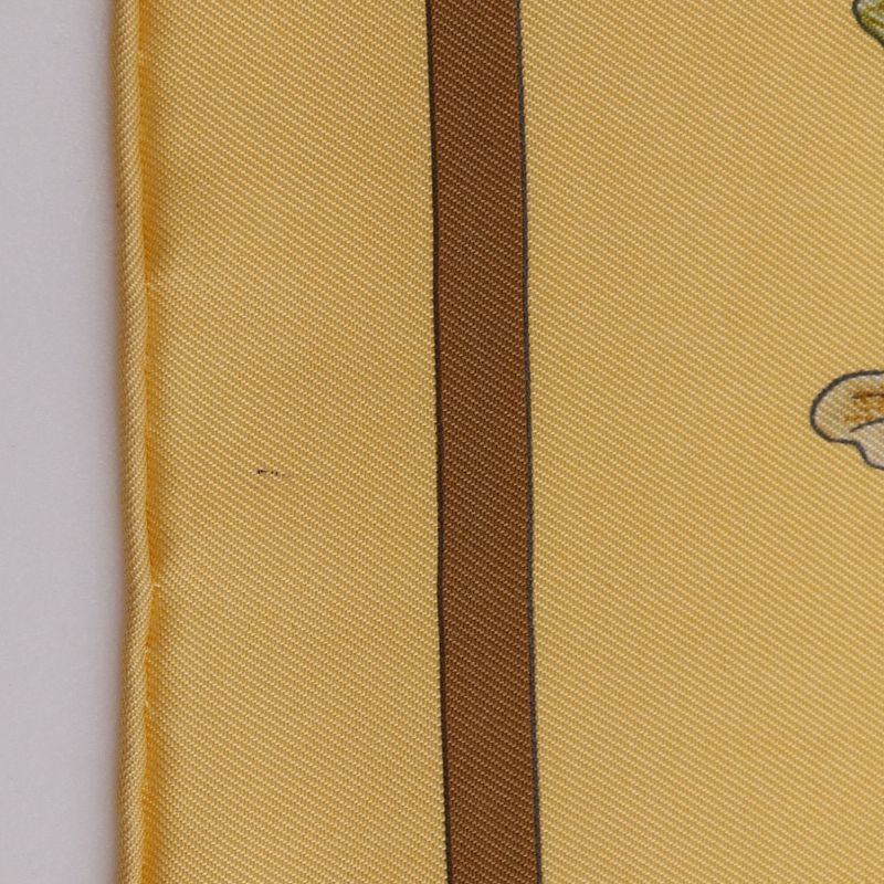 Hermes Kare90 Casse Noisette Nutcracker Silk Beige Women's Scarf