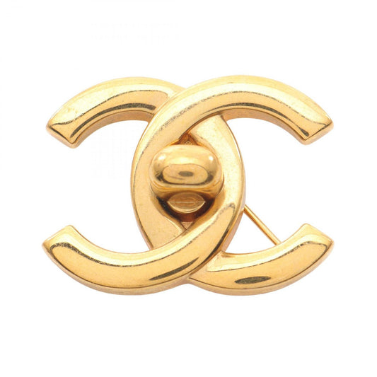 Chanel Brooch Coco Mark Gp (Gold Plated) Brooch Ladies a