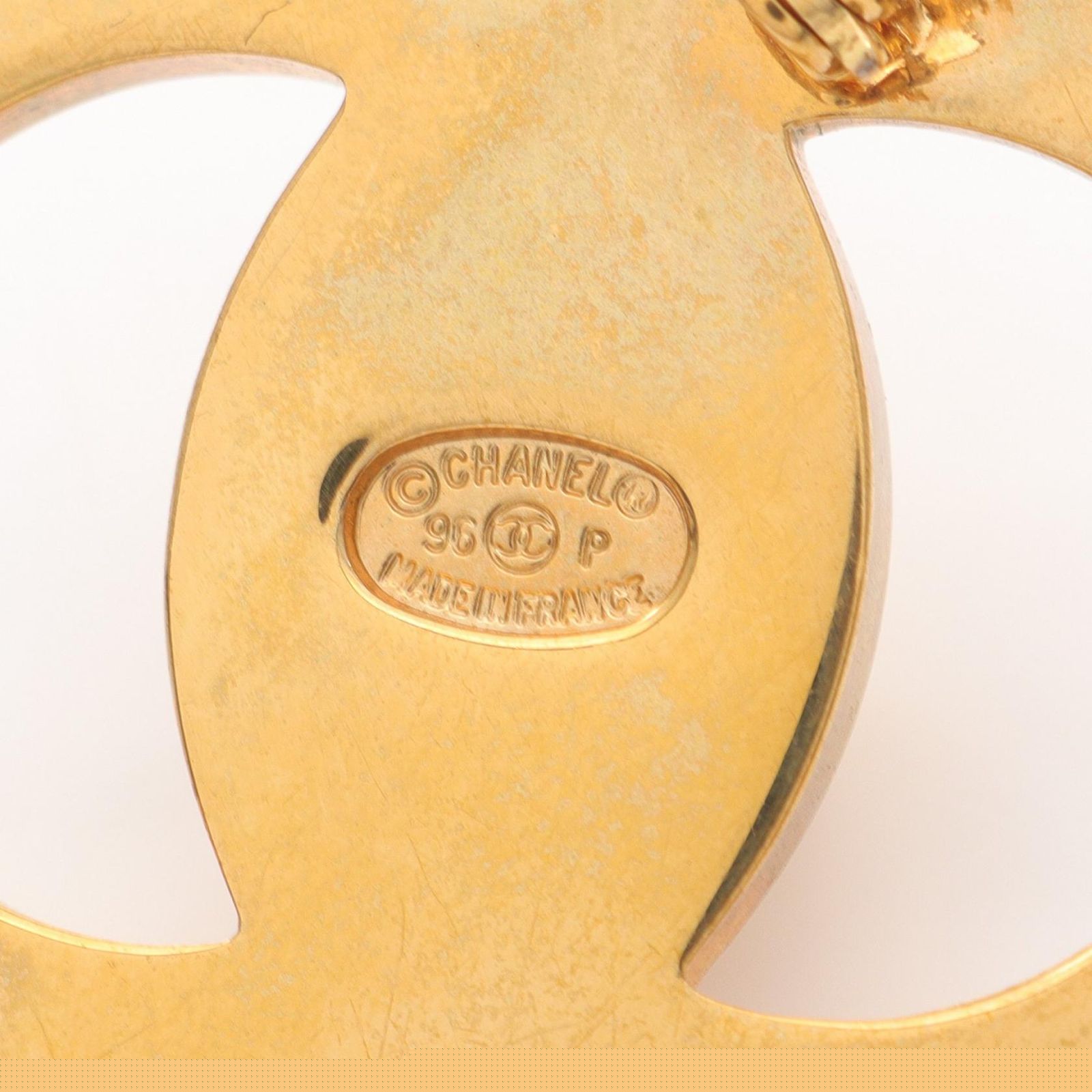 Chanel Brooch Coco Mark Gp (Gold Plated) Brooch Ladies a