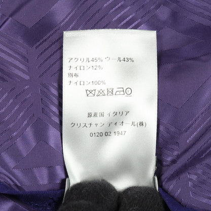 Dior Collarless Jacket CD Diamond Wool Jacket Men's a