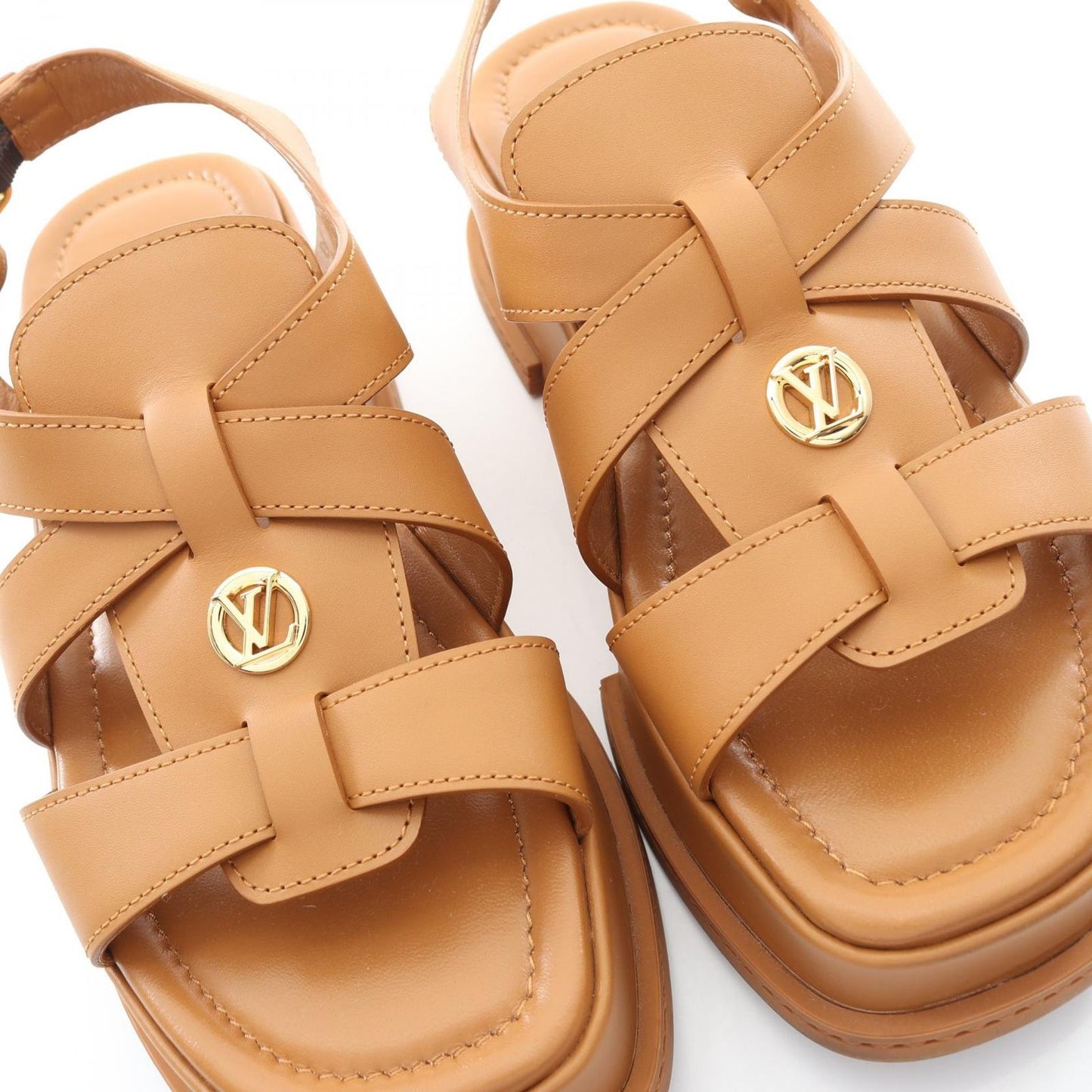 Louis Vuitton Sandals Maya Line Leather Sandals Women's a