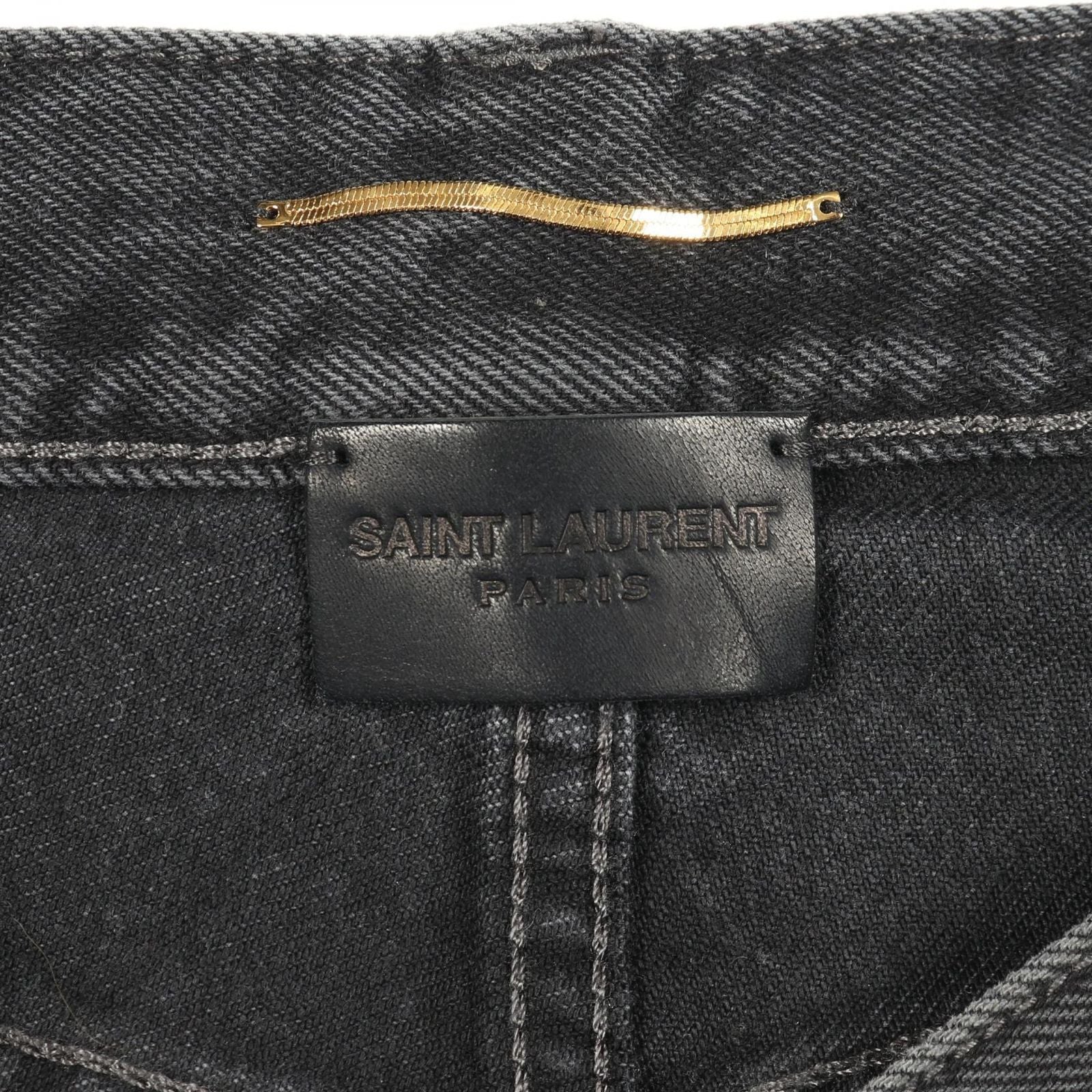 Saint Laurent Paris Saint Laurent Paris Denim Pants 761453 Black Cotton Denim