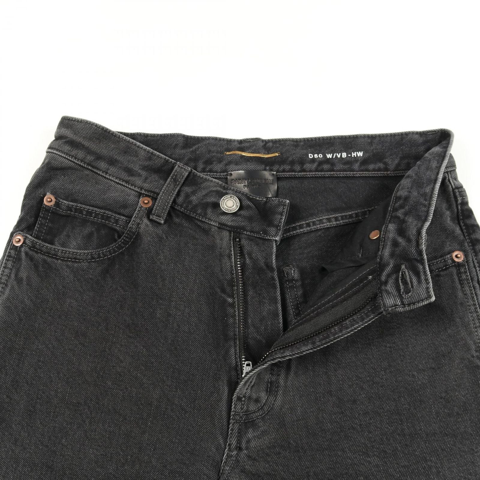 Saint Laurent Paris Saint Laurent Paris Denim Pants 761453 Black Cotton Denim