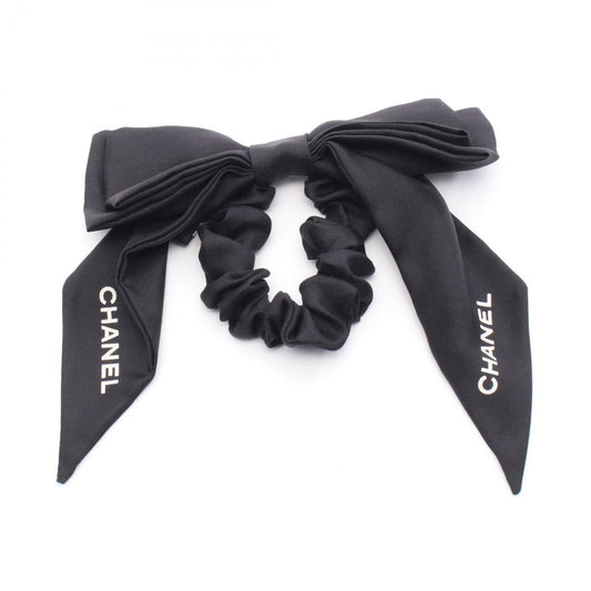Chanel Logo Ribbon Black Other Ribbon Logo Scrunchie Ladies a