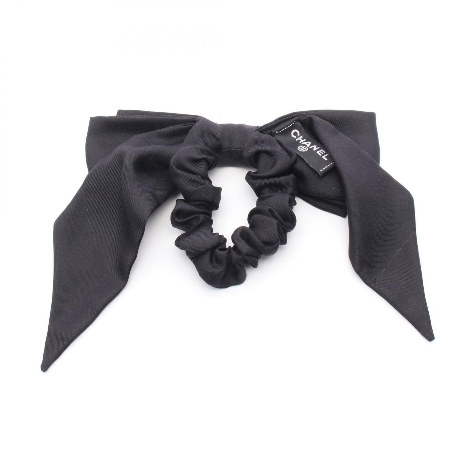 Chanel Logo Ribbon Black Other Ribbon Logo Scrunchie Ladies a