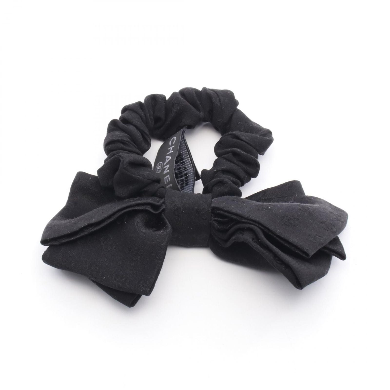 Chanel Cocomark Ribbon Black Others Cocomark Ribbon Scrunchie Ladies a