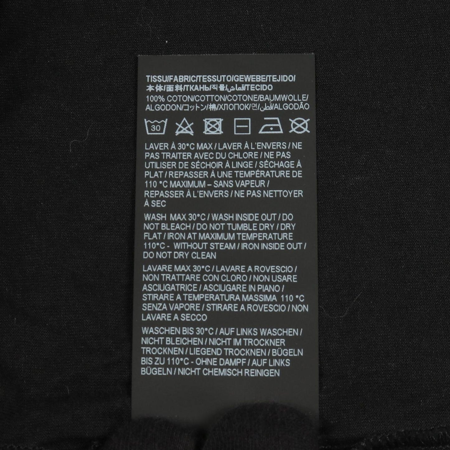 Saint Laurent Paris Saint Laurent Paris Cut and Sewn 464572 Black Cotton