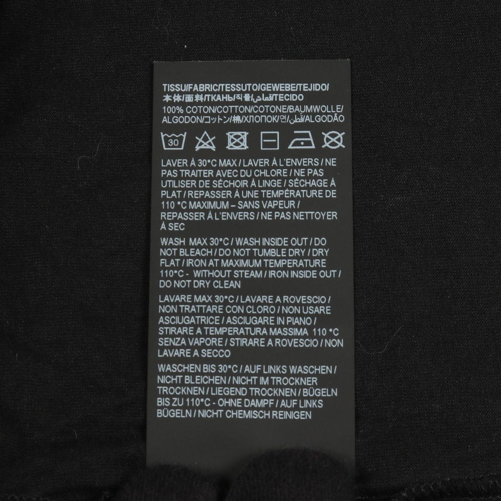 Saint Laurent Paris Saint Laurent Paris Cut and Sewn 464572 Black Cotton