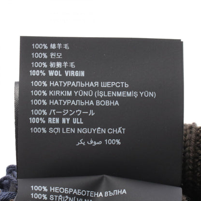 Prada Knit Cap Gray Green Wool Knit Cap Unisex a