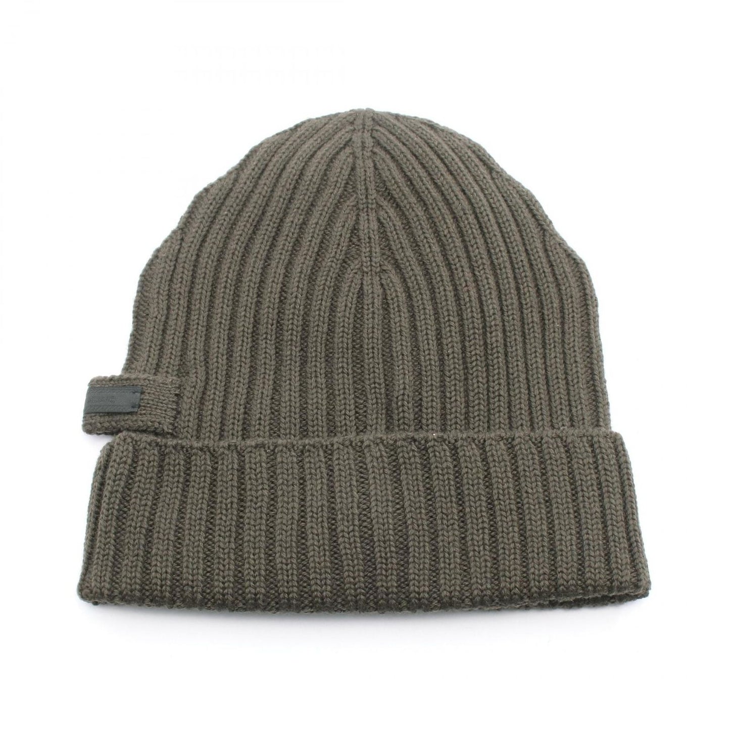 Prada Knit Cap Gray Green Wool Knit Cap Unisex a