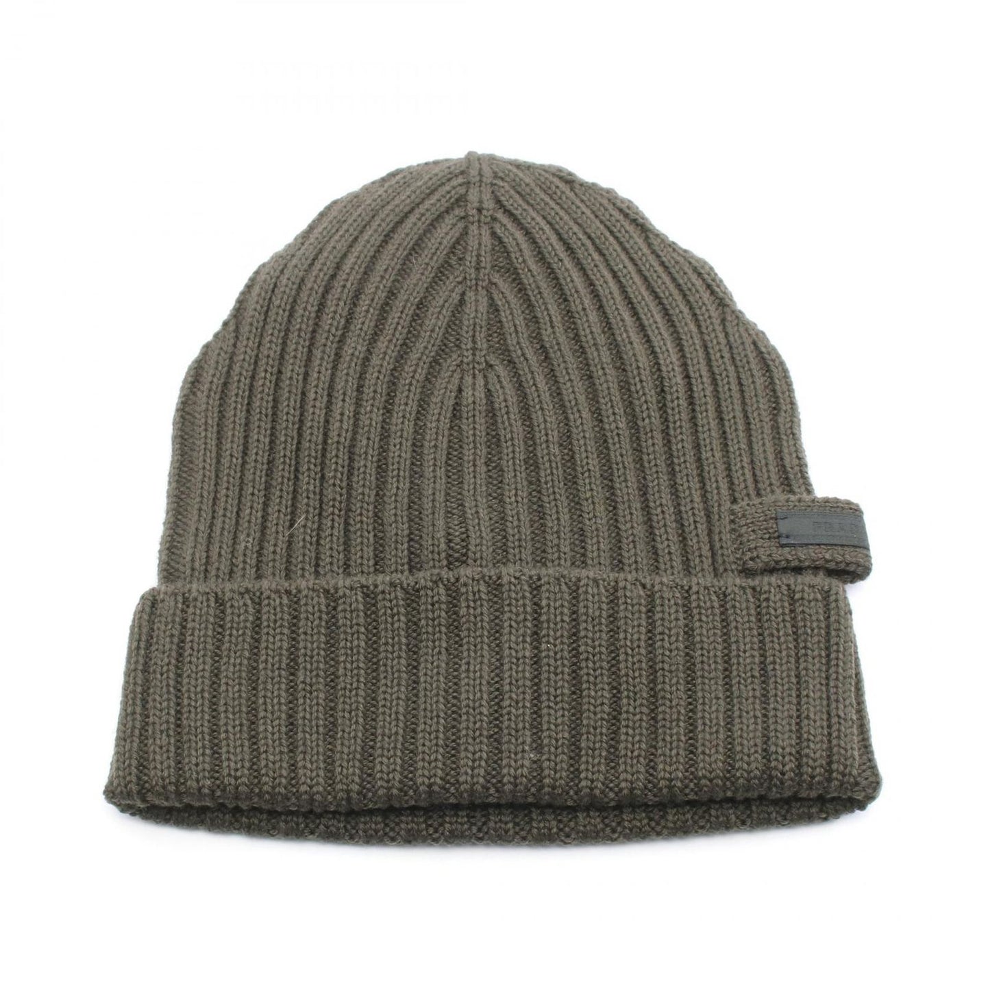 Prada Knit Cap Gray Green Wool Knit Cap Unisex a