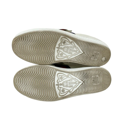 Gucci Sneakers 36 Women's Ace 506635 White X Beige X Multi Cat Leather