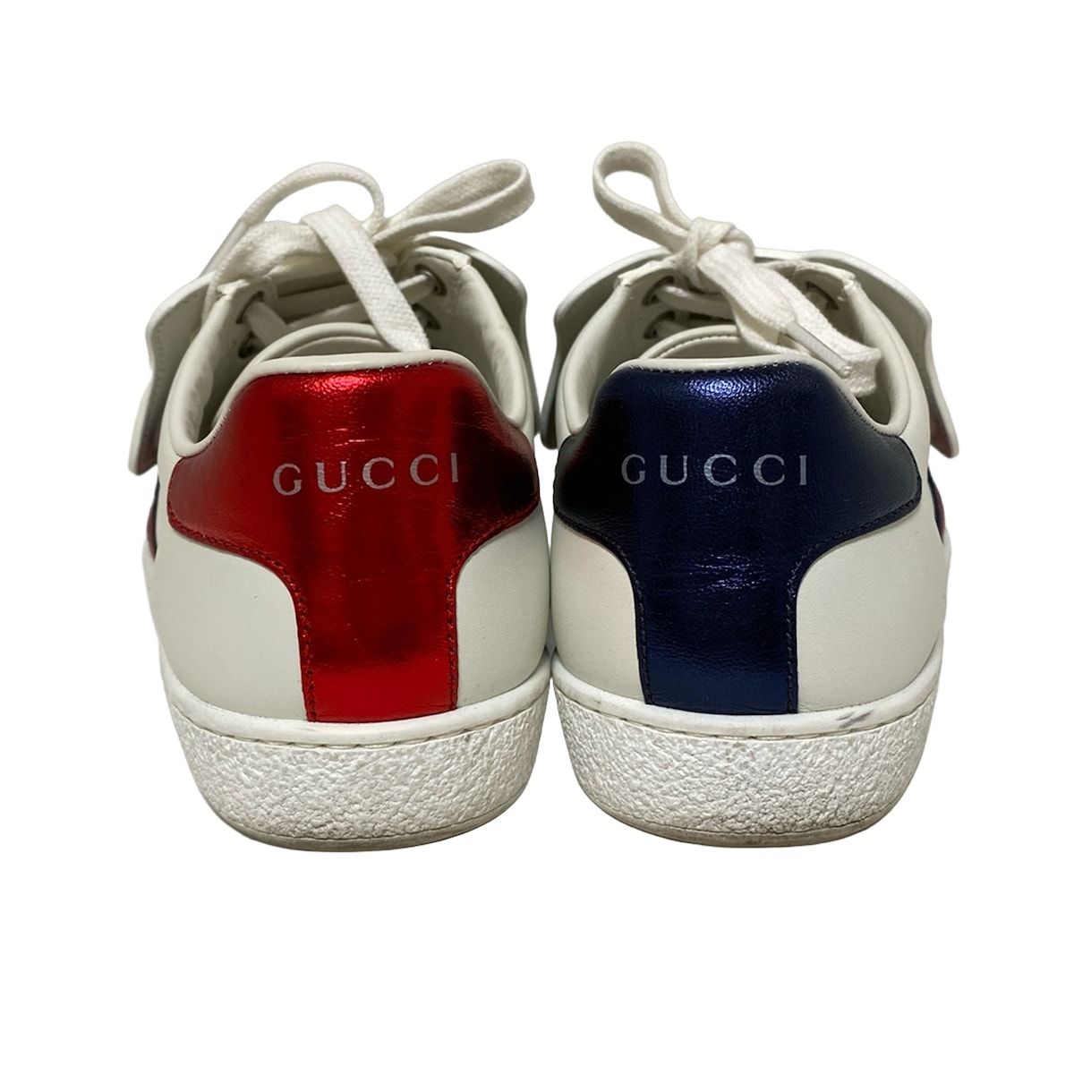 Gucci Sneakers 36 Women's Ace 506635 White X Beige X Multi Cat Leather