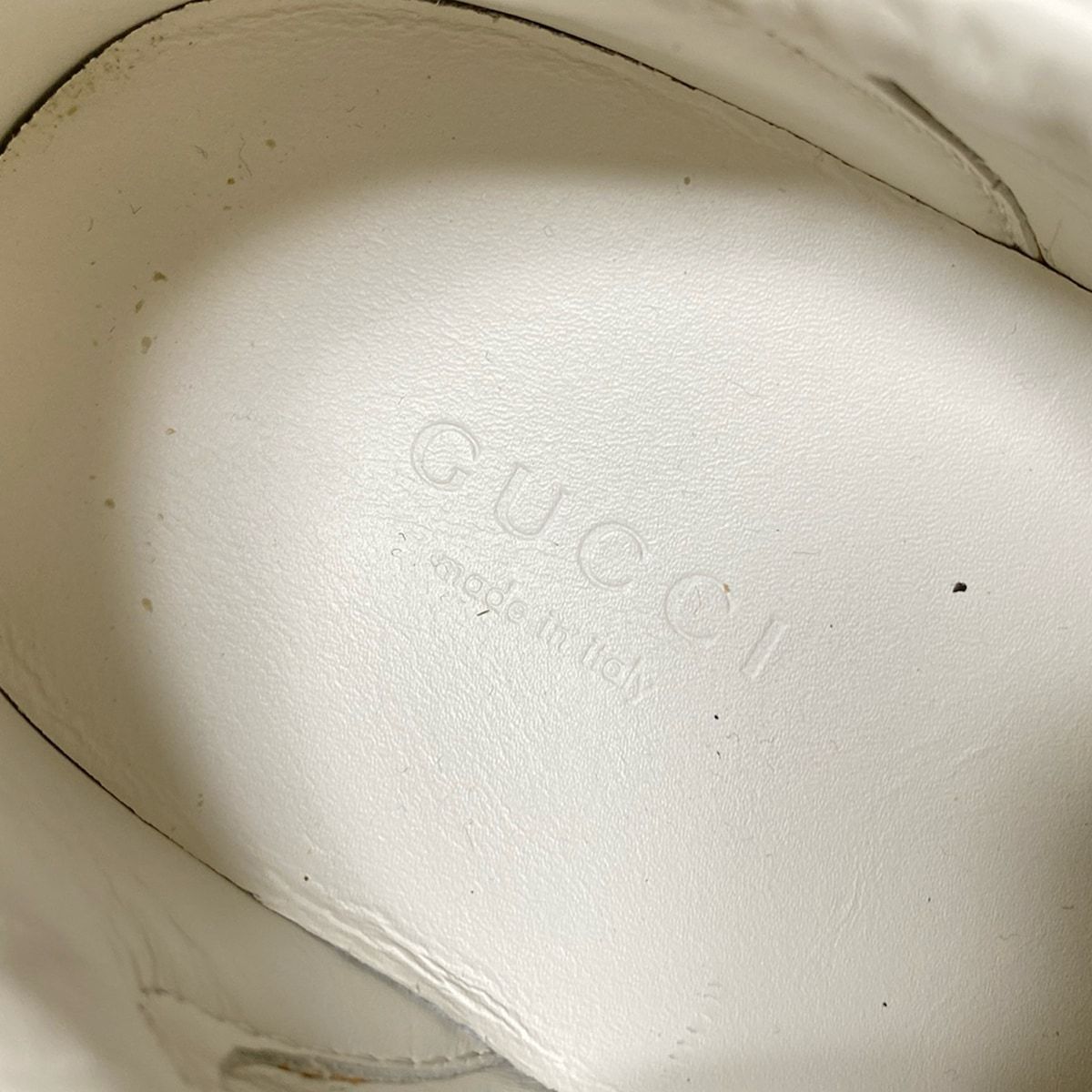 Gucci Sneakers 36 Women's Ace 506635 White X Beige X Multi Cat Leather