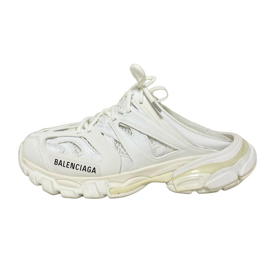 Balenciaga Sneakers 24 Women's Track Mule Sneakers 653813 White Leather