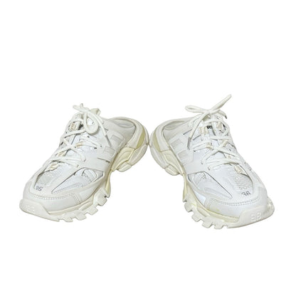 Balenciaga Sneakers 24 Women's Track Mule Sneakers 653813 White Leather