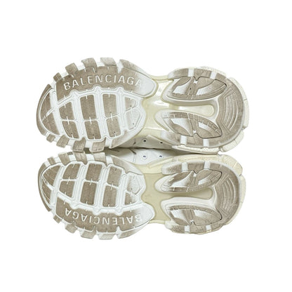 Balenciaga Sneakers 24 Women's Track Mule Sneakers 653813 White Leather