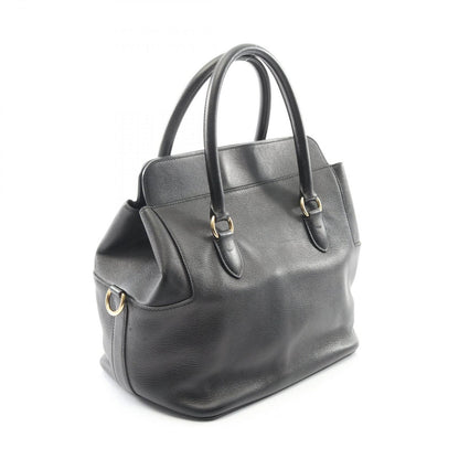 Hermes Handbag Toolbox 26 Black Leather Toolbox 26 Black Ladies a