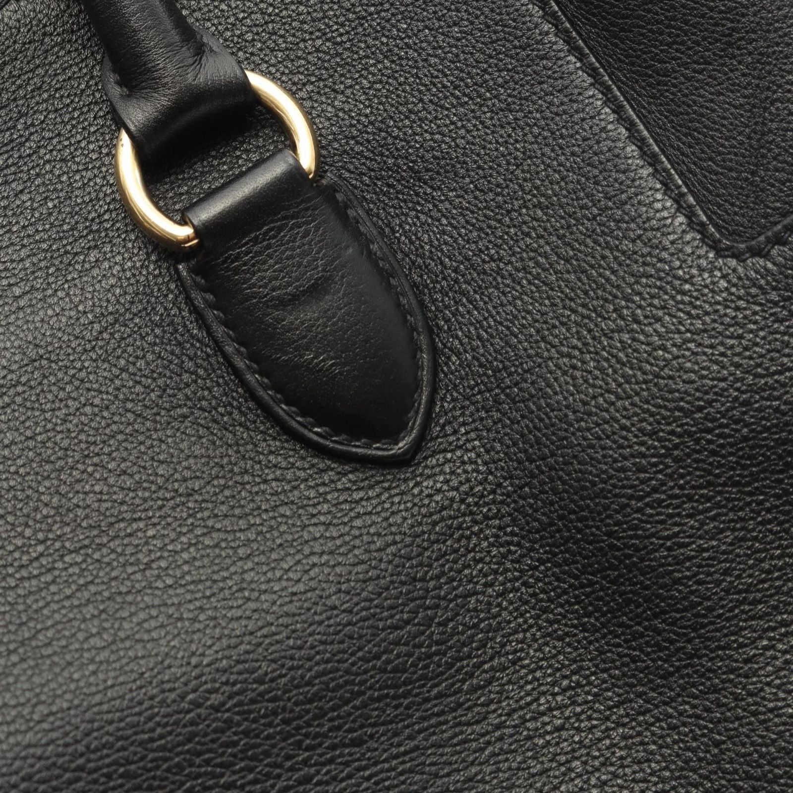 Hermes Handbag Toolbox 26 Black Leather Toolbox 26 Black Ladies a