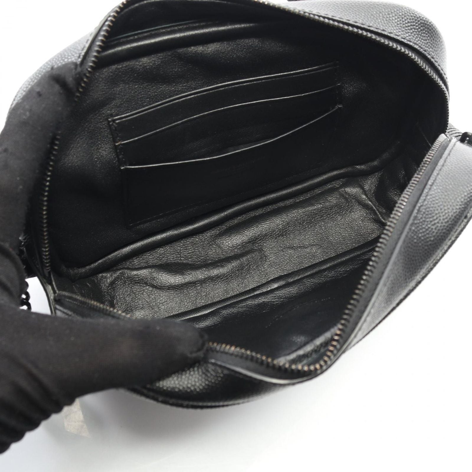 Saint Laurent Paris Saint Laurent Paris Shoulder Bag Lou Black Leather Lou Mini