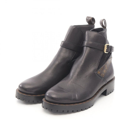 Louis Vuitton Boots Monogram Leather PVC Coated Canvas Boots Women's B