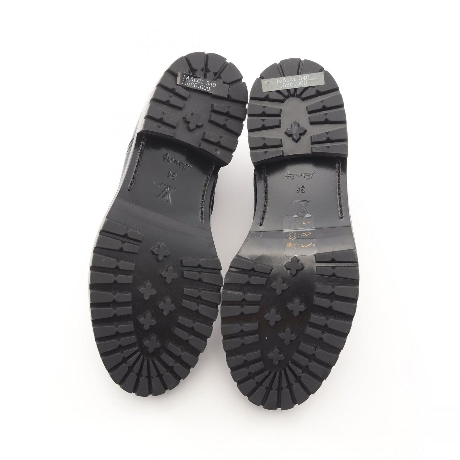 Louis Vuitton Boots Monogram Leather PVC Coated Canvas Boots Women's B