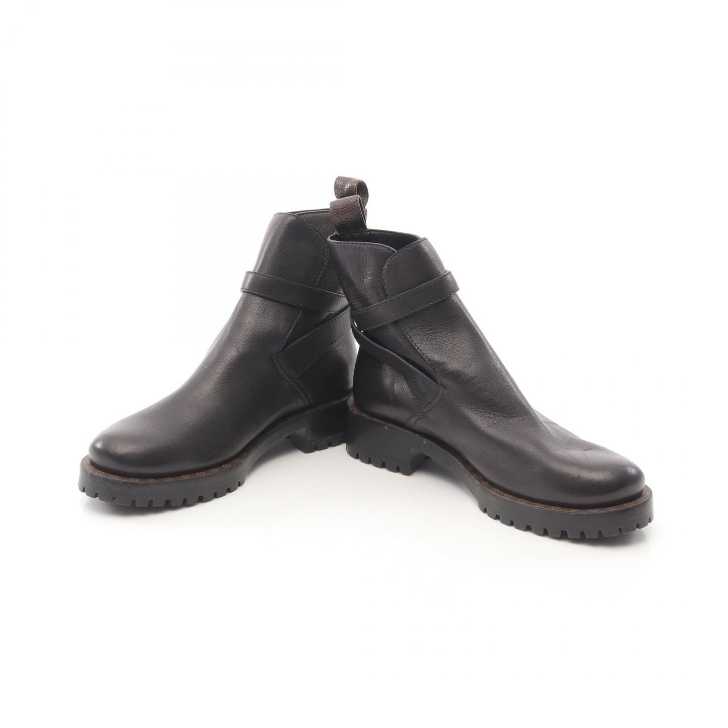 Louis Vuitton Boots Monogram Leather PVC Coated Canvas Boots Women's B