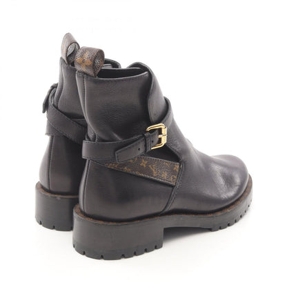 Louis Vuitton Boots Monogram Leather PVC Coated Canvas Boots Women's B