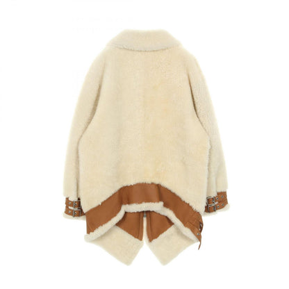 Loewe H526y19l54 Leather Coat Women's a