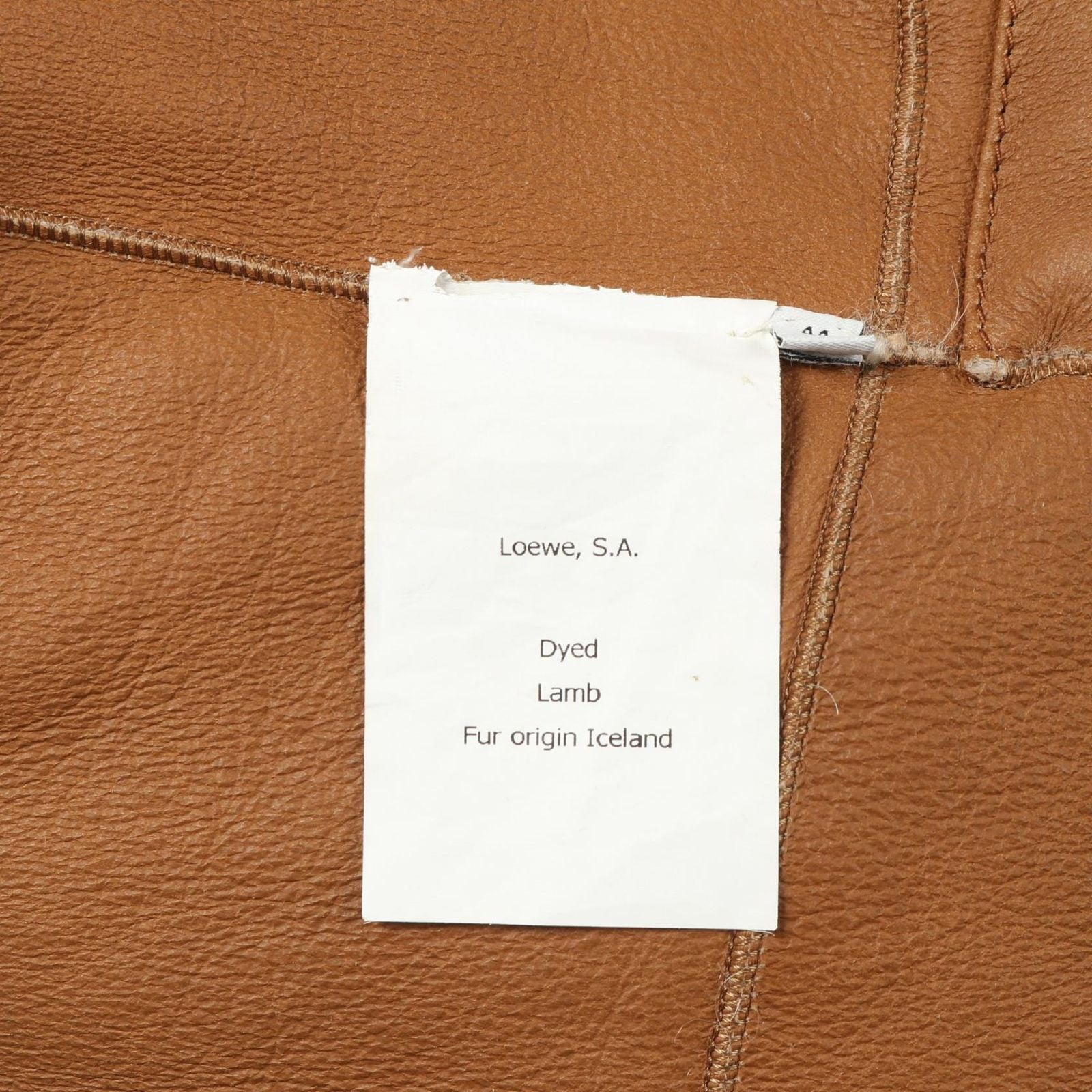 Loewe H526y19l54 Leather Coat Women's a