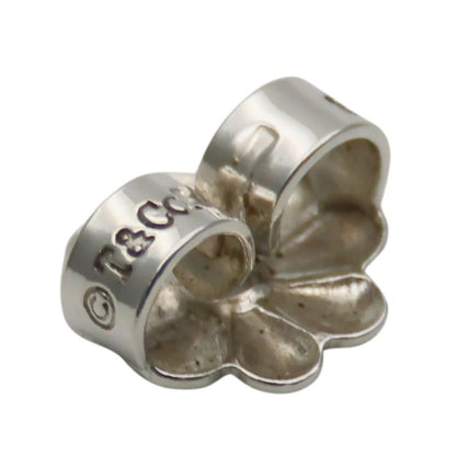 Tiffany & Co Earrings Ribbon Motif Silver 925 Approx 1.43g Silver Accessories