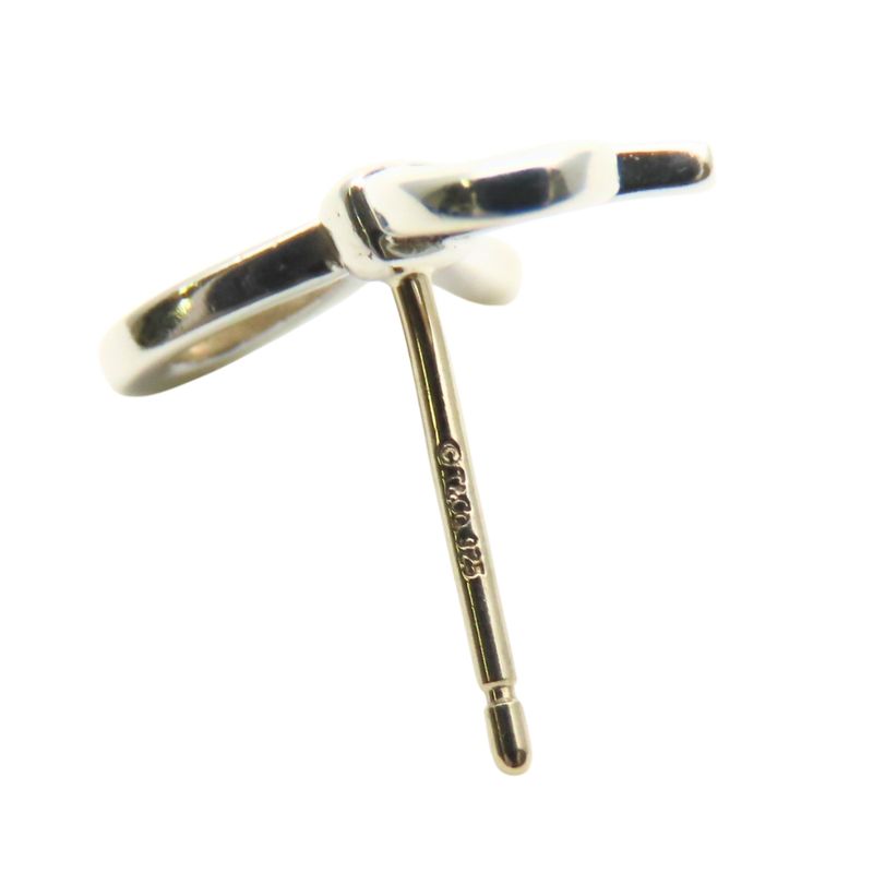 Tiffany & Co Earrings Ribbon Motif Silver 925 Approx 1.43g Silver Accessories