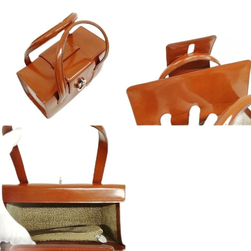 Cartier Panthere Handbag Silver Hardware Brown