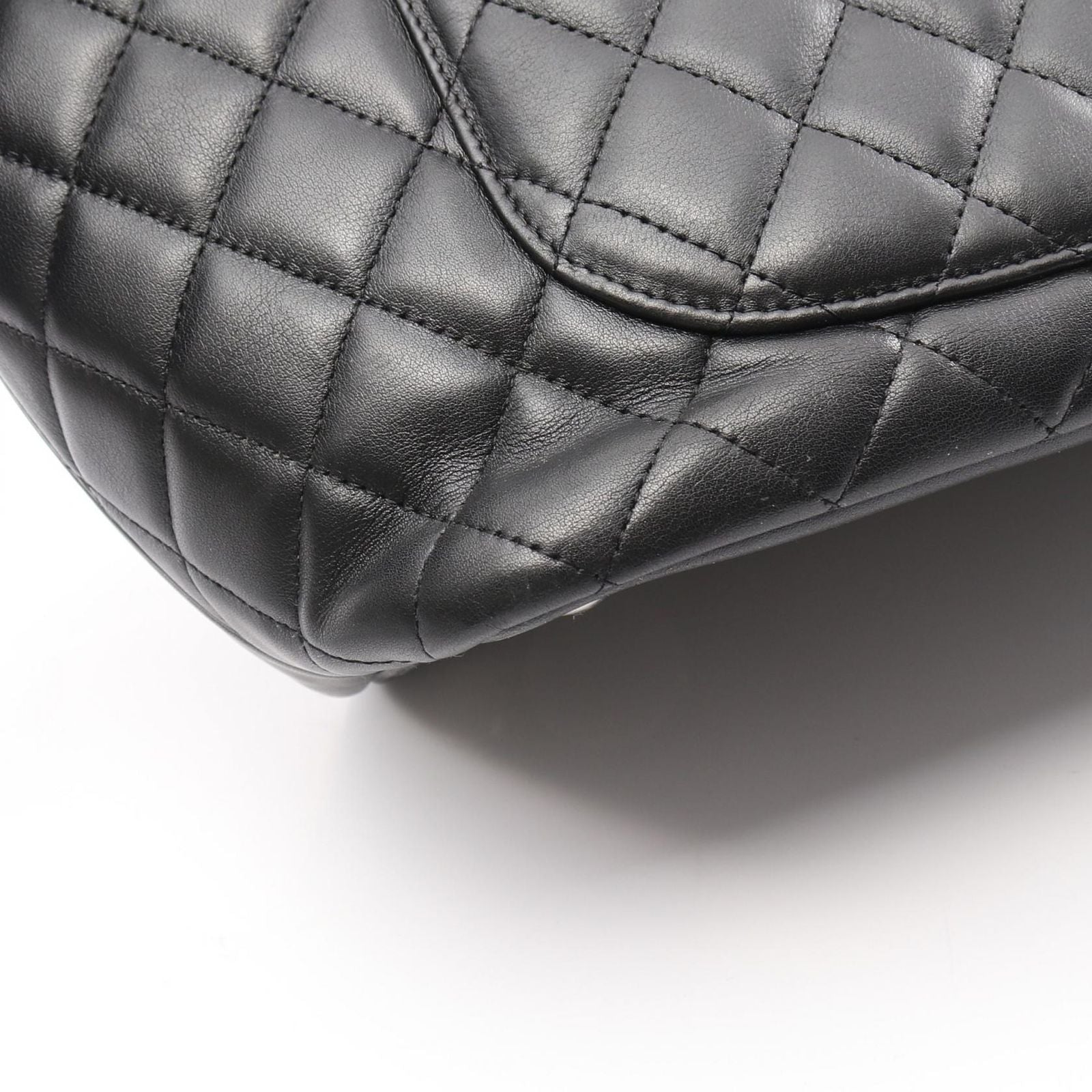 Chanel Tote Bag Cambon Line Large Black Leather Cambon Large Tote Ladies a
