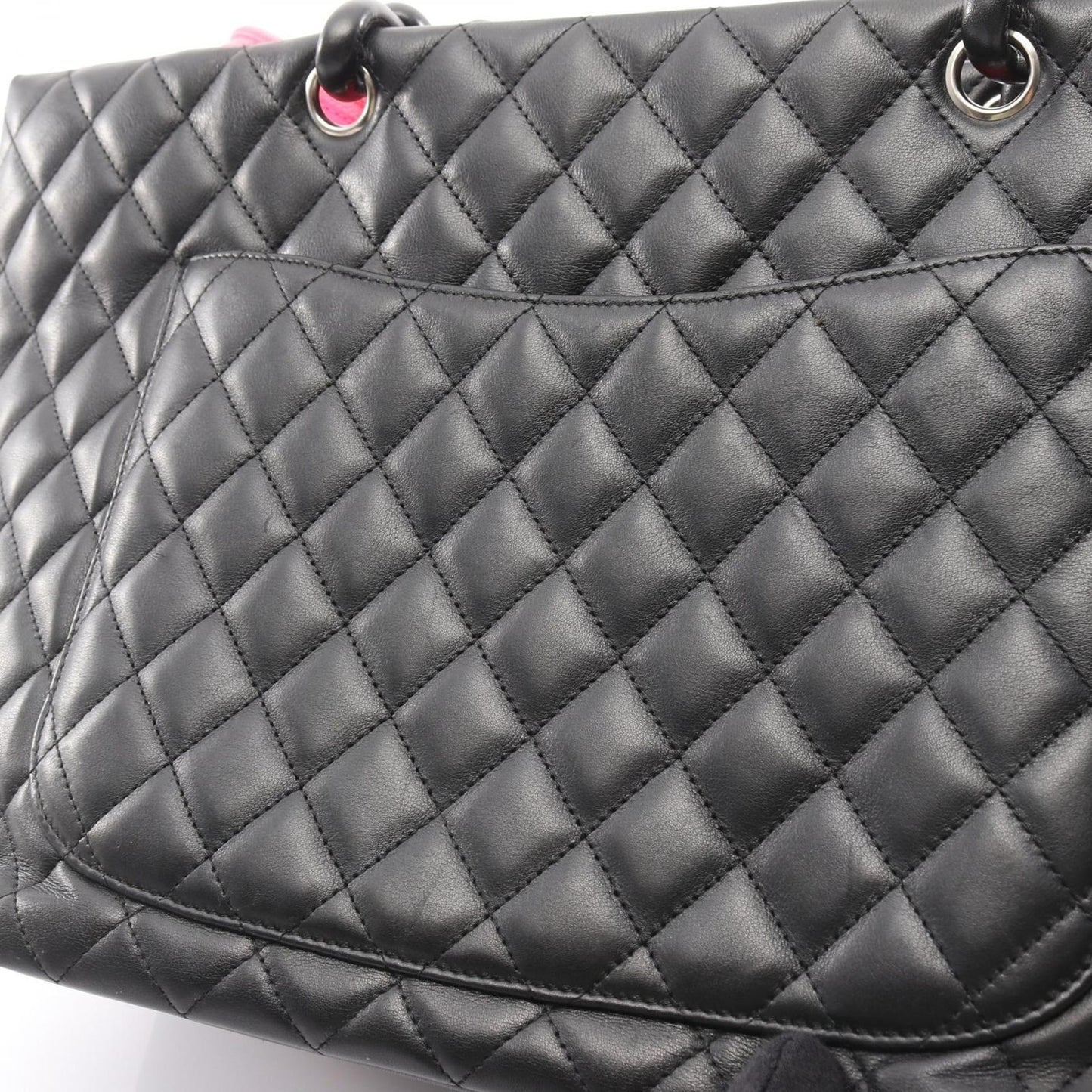 Chanel Tote Bag Cambon Line Large Black Leather Cambon Large Tote Ladies a