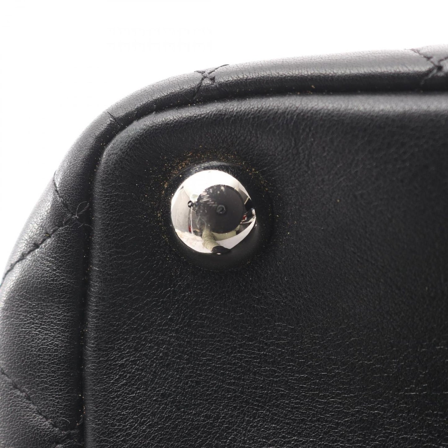 Chanel Tote Bag Cambon Line Large Black Leather Cambon Large Tote Ladies a
