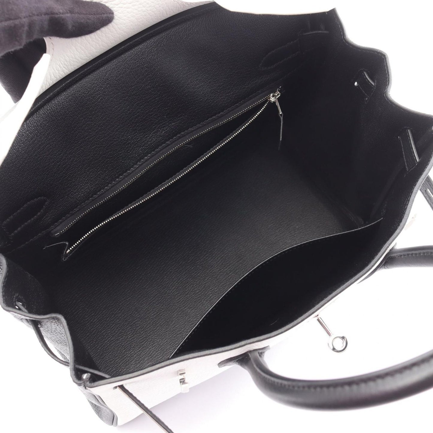 Hermes Handbag Birkin 30 White/black Other Birkin 30 White/black Ladies a