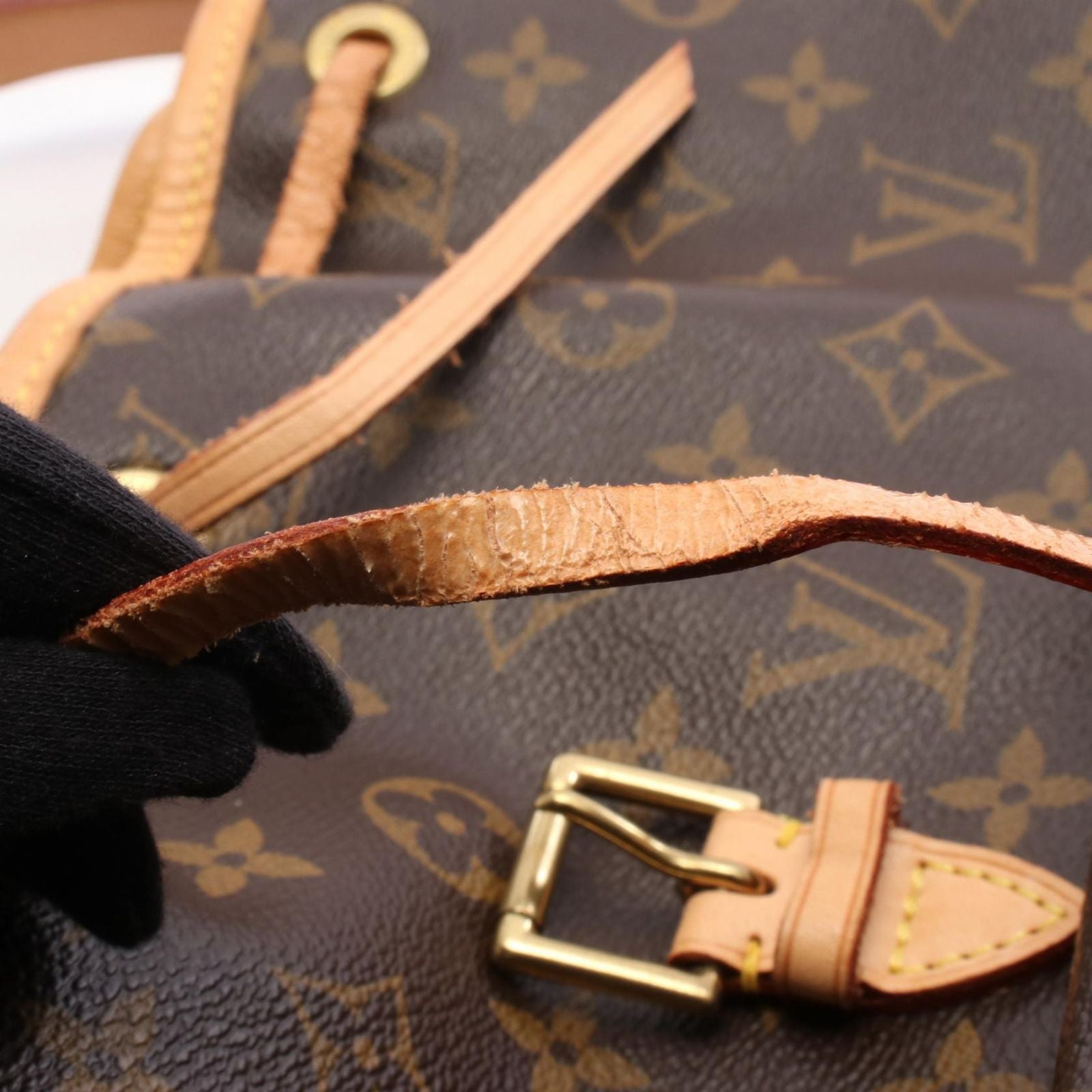 Louis Vuitton Rucksack Backpack Monsouris MM Monogram M51136 PVC Coated Canvas