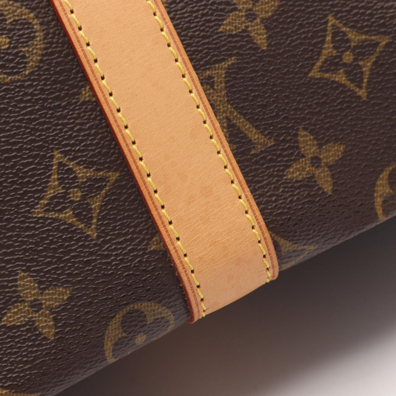 Louis Vuitton Boston Bag Keepall 55 Monogram M41424 PVC Coated Canvas Leather