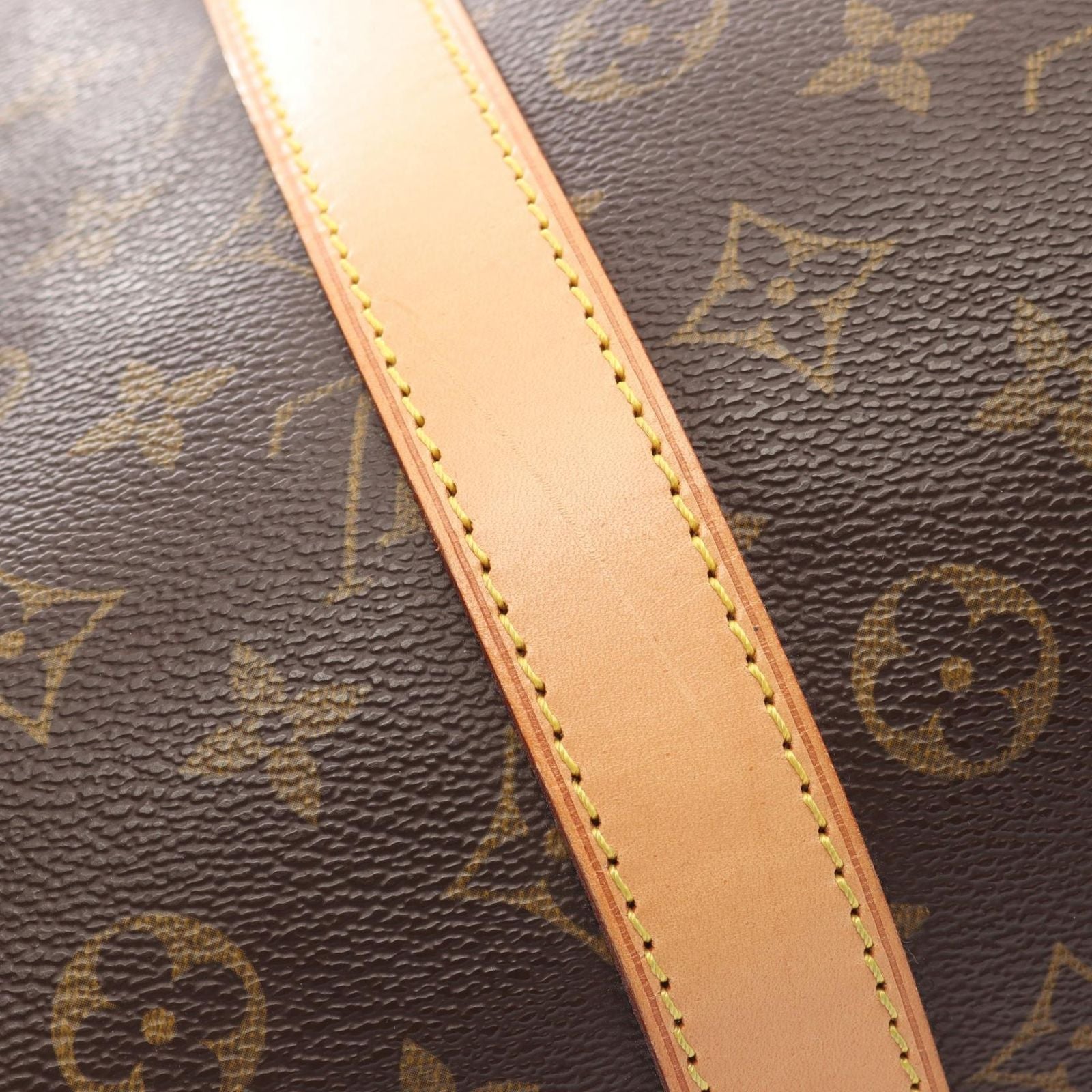 Louis Vuitton Boston Bag Keepall 55 Monogram M41424 PVC Coated Canvas Leather