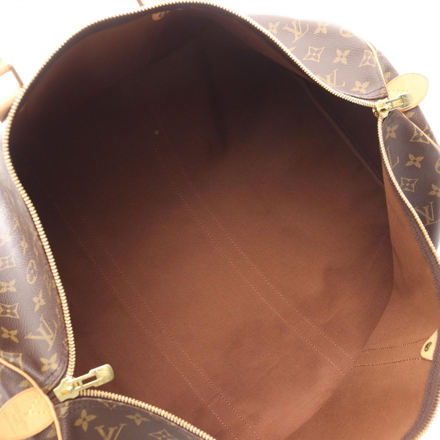 Louis Vuitton Boston Bag Keepall 55 Monogram M41424 PVC Coated Canvas Leather