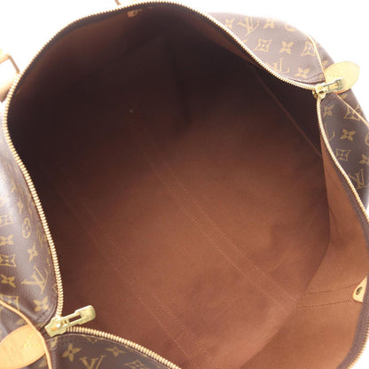 Louis Vuitton Boston Bag Keepall 55 Monogram M41424 PVC Coated Canvas Leather